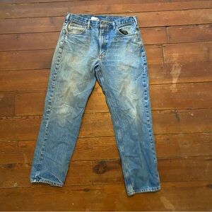 Carhartt Jeans RN 14806 818-STW 36x30 Traditional Fit Light Wash Vintage Fade